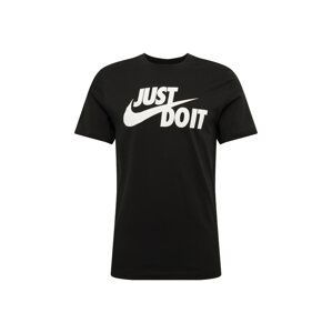 Nike Sportswear Tričko 'Just Do It'  bílá / černá