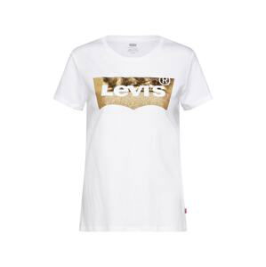 LEVI'S Tričko  bílá / zlatá