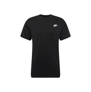 Nike Sportswear Tričko 'Club'  černá / bílá