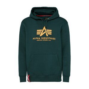 ALPHA INDUSTRIES Mikina 'Basic'  oranžová / petrolejová