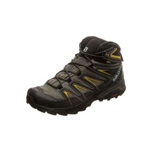 SALOMON Kozačky 'X Ultra 3 Mid GTX'  šedá / černá / žlutá