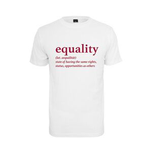 Mister Tee Tričko 'Equality Definition'  červená / bílá