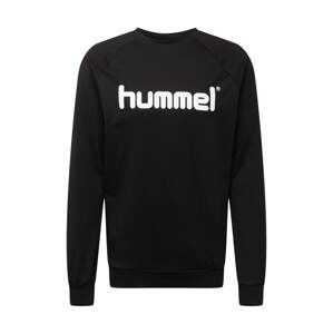 Hummel Sportovní mikina  černá / bílá