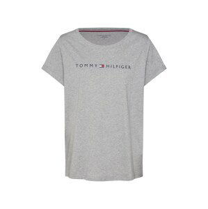 TOMMY HILFIGER Tričko  námořnická modř / šedý melír / červená / bílá