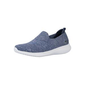 SKECHERS Slip on boty  modrý melír / bílá