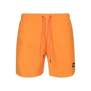 Urban Classics Plavecké šortky  černá / bílá / svítivě oranžová