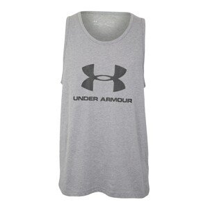 UNDER ARMOUR Funkční tričko  šedá / černá