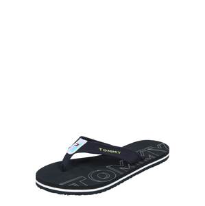 TOMMY HILFIGER Žabky 'IRIDESCENT DETAIL BEACH SANDAL'  černá