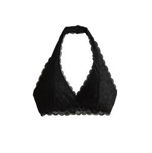 HOLLISTER Podprsenka 'CORE LACE HALTER'  černá