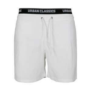 Urban Classics Plavecké šortky  černá / bílá