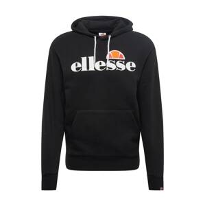 ELLESSE Mikina 'Gottero'  černá / bílá / oranžově červená / oranžová