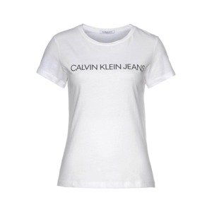 Calvin Klein Jeans Tričko  černá / bílá