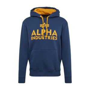 ALPHA INDUSTRIES Mikina  námořnická modř / šafrán