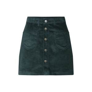 ONLY Sukně 'onlAMAZING HW CORDUROY SKIRT PNT'  tmavě zelená