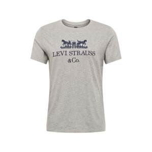 LEVI'S Tričko '2HORSEGRAPHICTEE90SLOGOTEXT'  šedý melír