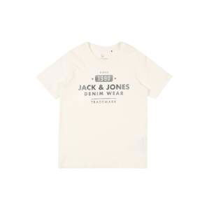 Jack & Jones Junior Tričko 'JJEJEANS TEE SS CREW NECK NOOS JR'  bílá