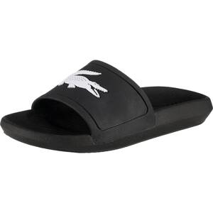 LACOSTE Pantofle 'Croco Slide'  černá / bílá