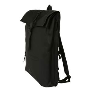 RAINS Batoh 'Roll Top Rucksack'  černá