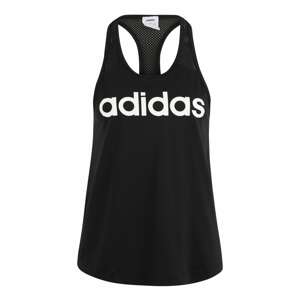 ADIDAS PERFORMANCE Sportovní top  černá / bílá