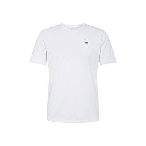 SCOTCH & SODA Tričko 'Cotton elastane v-neck tee'  bílá