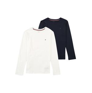 TOMMY HILFIGER Tričko '2P CN TEE LS'  bílá / černá