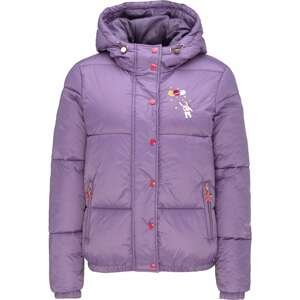 MYMO Zimní bunda  svítivě růžová / světle fialová / mix barev