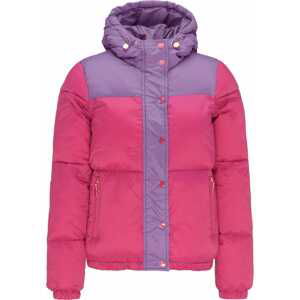MYMO Zimní bunda  tmavě růžová / světle fialová