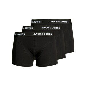 JACK & JONES Boxerky 'Anthony'  černá / bílá