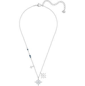 Swarovski Řetízek 'Symbol Pendant Star'  stříbrná / modrá
