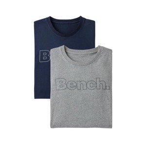 BENCH Tričko  modrý melír / šedý melír
