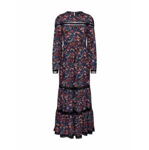 Superdry Společenské šaty 'SKYLAR MAXI DRESS'  modrá / růže / černá