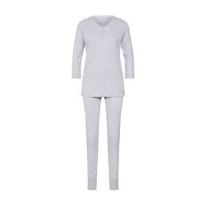 ESPRIT Pyžamo 'Jordyn'  šedý melír / bílá