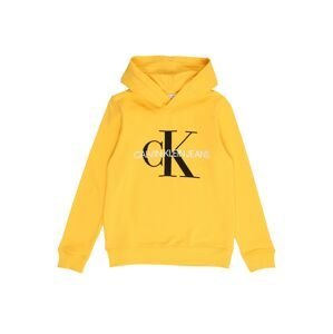 Calvin Klein Jeans Mikina 'MONOGRAM'  žlutá