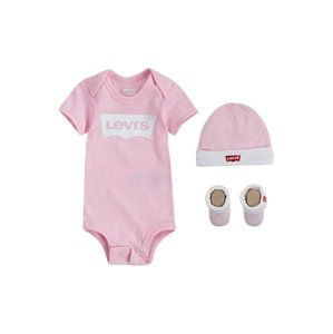 LEVI'S Dupačky/body 'Classic Batwing Infant 3pc Set'  růžová