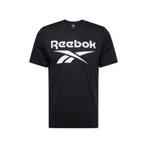 Reebok Sport Funkční tričko  černá / bílá