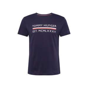 TOMMY HILFIGER Tričko 'CORP BAR TEE'  tmavě modrá / červená / bílá