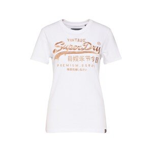 Superdry Tričko 'PREMIUM GOODS LUXE EMB ENTRY TEE'  bílá