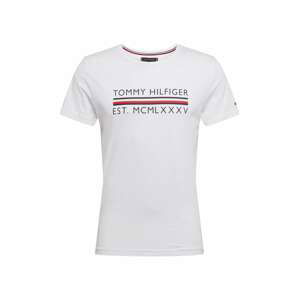 TOMMY HILFIGER Tričko 'CORP BAR TEE'  tmavě modrá / bílá / červená