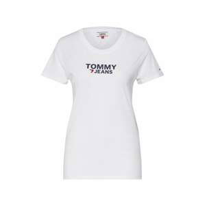 Tommy Jeans Tričko  červená / bílá / černá