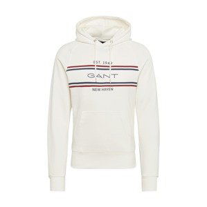 GANT Svetr 'Stripe Sweat Hoodie'  bílá