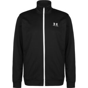 UNDER ARMOUR Sportovní bunda  černá / bílá