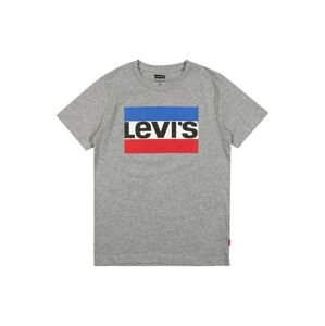 LEVI'S Tričko  královská modrá / šedý melír / jasně červená / černá