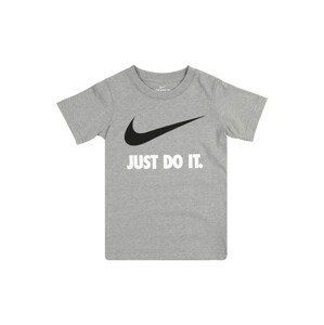 NIKE Funkční tričko  bílá / šedá / černá