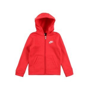 Nike Sportswear Mikina 'Club'  červená / bílá