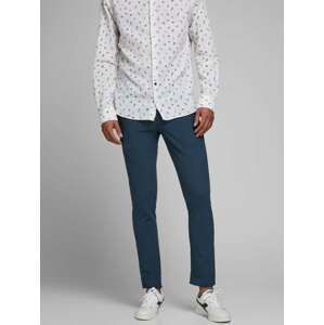 JACK & JONES Chino kalhoty 'Marco Connor'  marine modrá