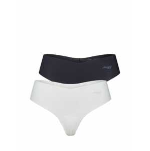 SLOGGI Tanga ' ZERO Microfibre Hipstring C2P'  černá / bílá