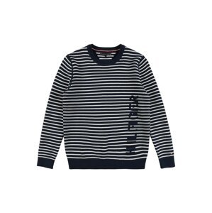 TOMMY HILFIGER Mikina  bílá / modrá