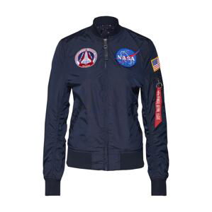 ALPHA INDUSTRIES Přechodná bunda ' MA-1 TT NASA Reversible W'  námořnická modř