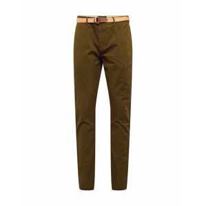 SCOTCH & SODA Chino kalhoty 'Stretch Stuart with belt'  khaki