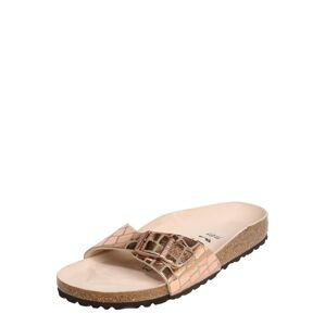 BIRKENSTOCK Pantofle 'Madrid Gator Gleam'  bronzová / hnědá